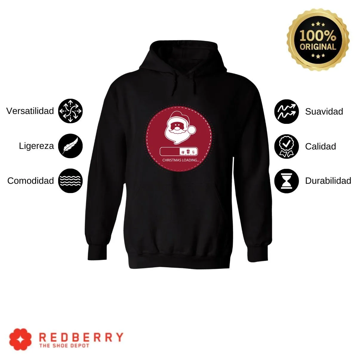 Sudadera Deportiva Hombre Navideña Hoodie 034