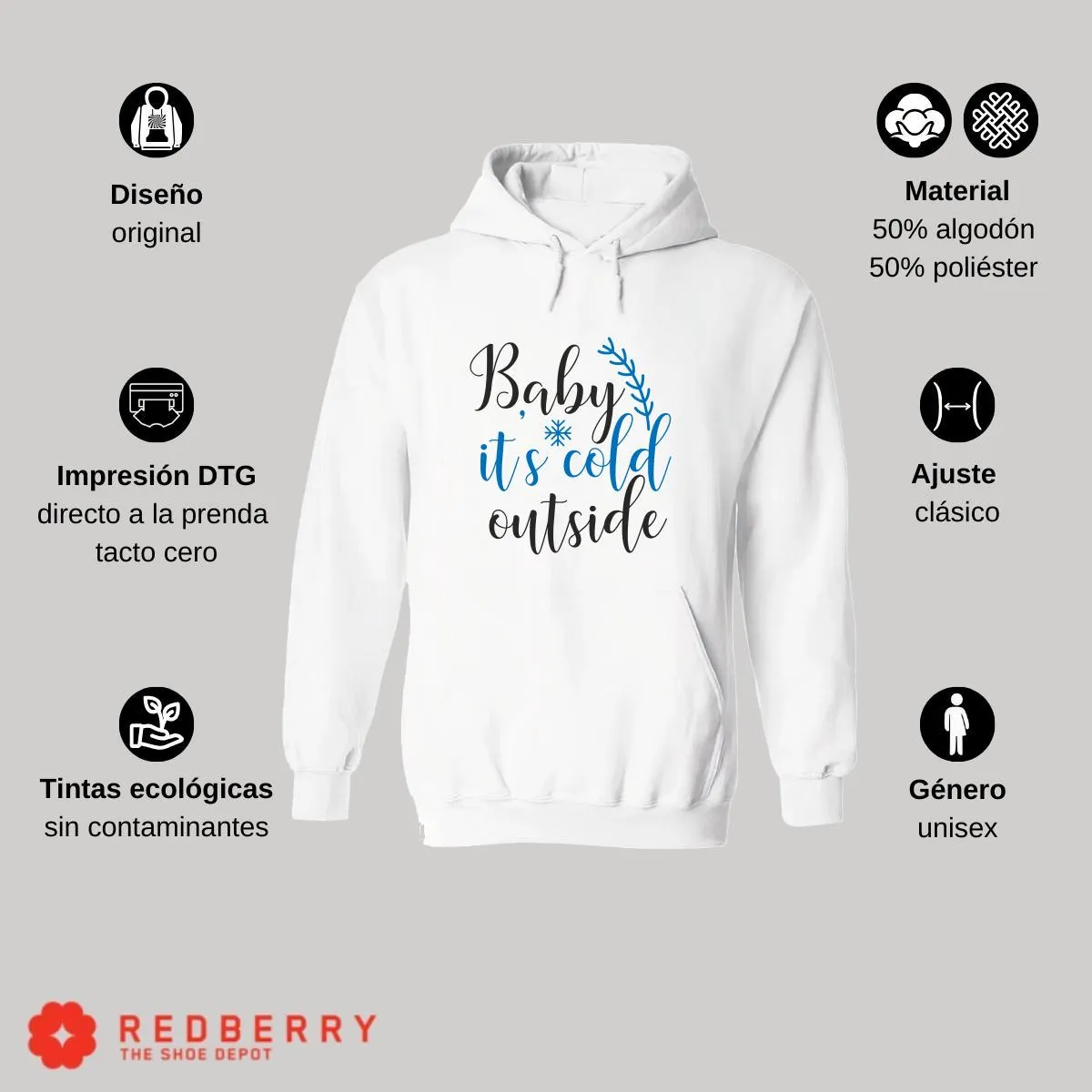 Sudadera Deportiva Hombre Navideña Hoodie 040