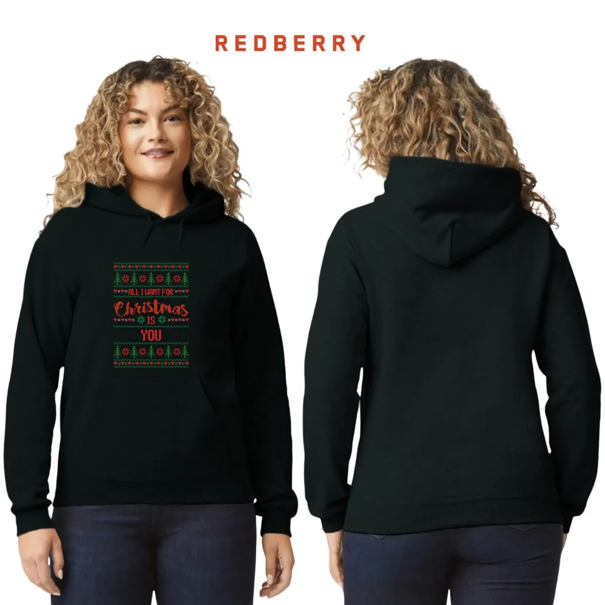 Sudadera Deportiva Mujer Navideña Hoodie 022