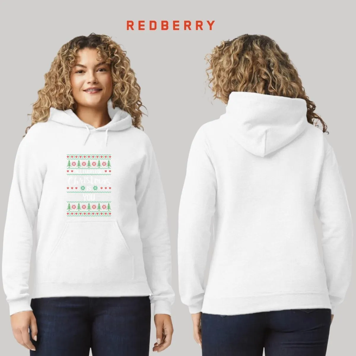 Sudadera Deportiva Mujer Navideña Hoodie 022