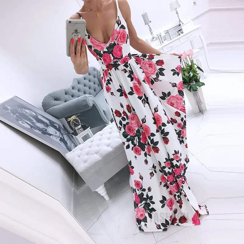 Summer Bohemian Elegant Party Maxi Dress