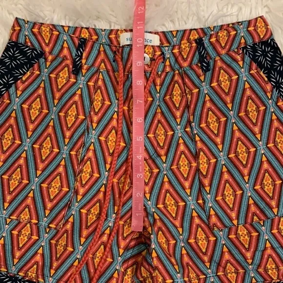 Sundance Kalini linen blend print shorts XS New, no tag