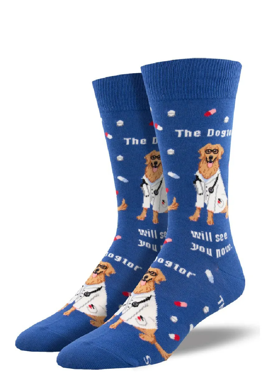The Dogtor Is In Men's Socks