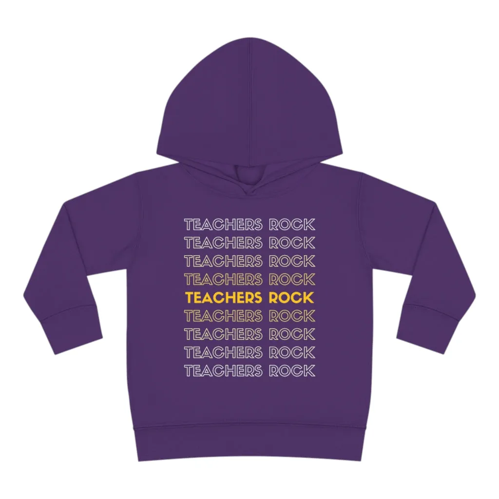 Toddler's Teachers Rock Pullover Fleece Hoodie