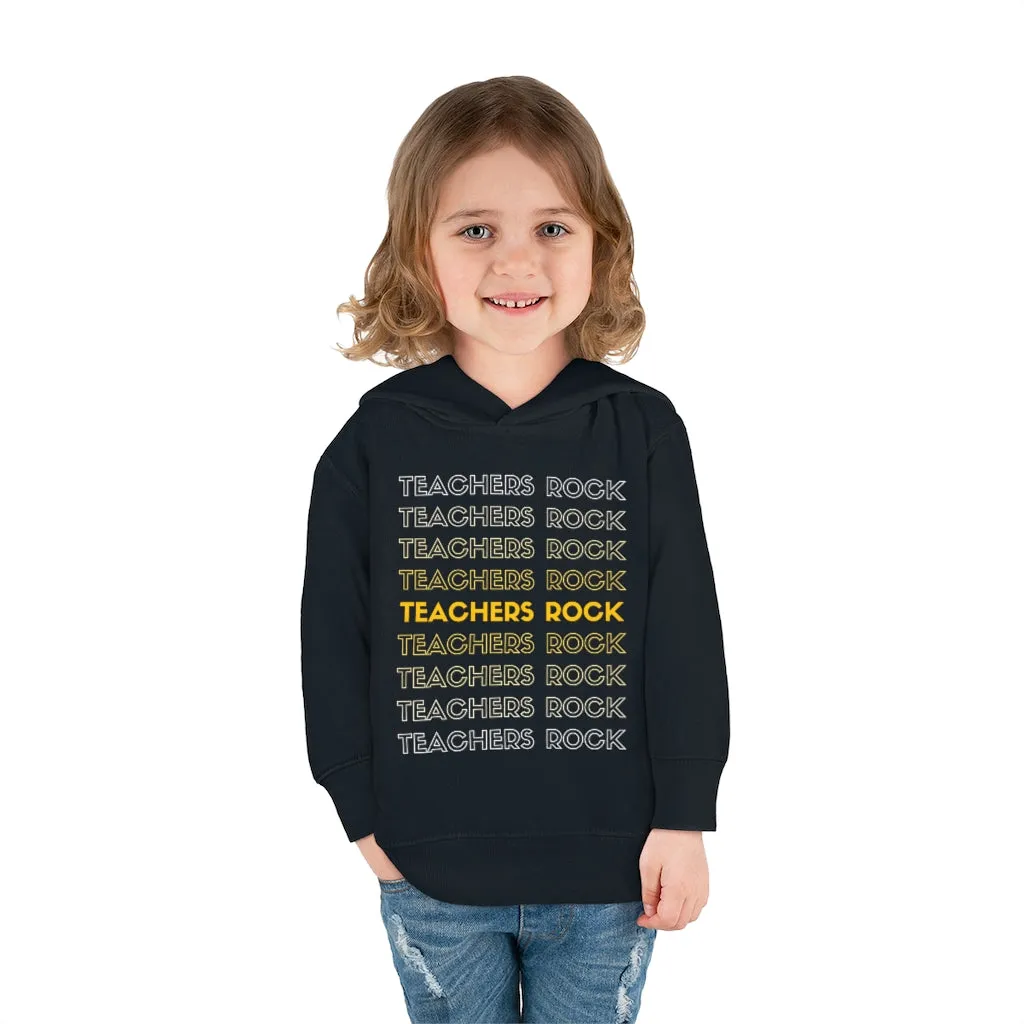 Toddler's Teachers Rock Pullover Fleece Hoodie