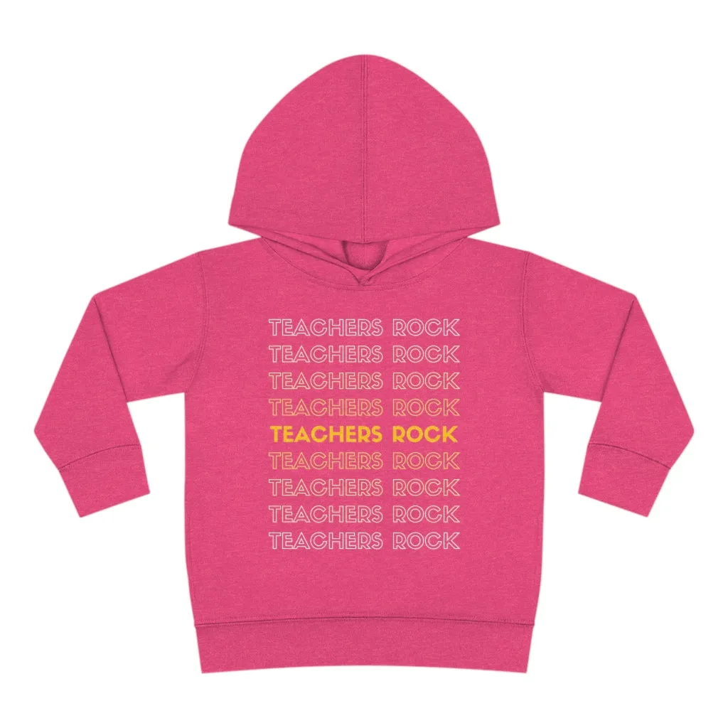 Toddler's Teachers Rock Pullover Fleece Hoodie
