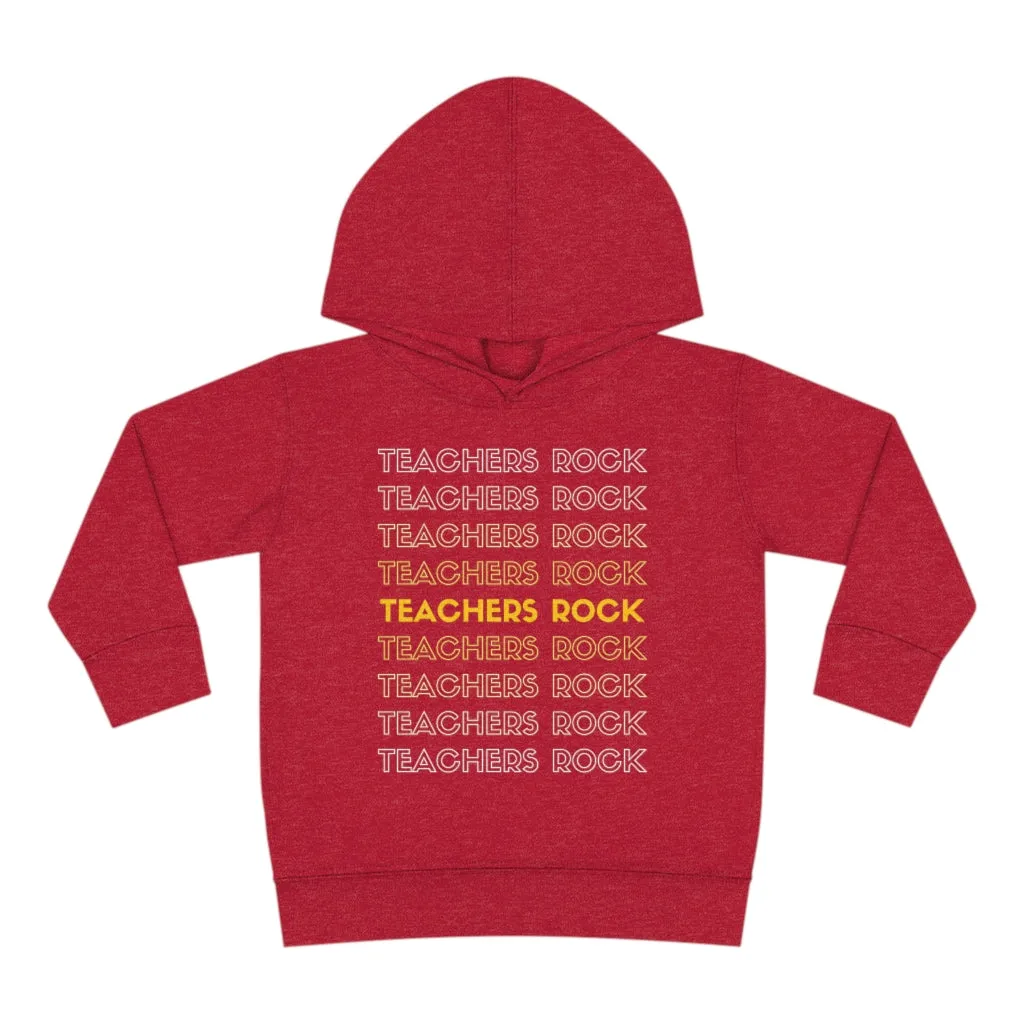 Toddler's Teachers Rock Pullover Fleece Hoodie