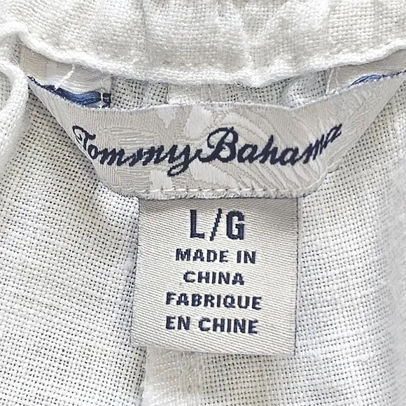 TOMMY BAHAMA TWO PALMS LINEN SHORTS SIZE LARGE