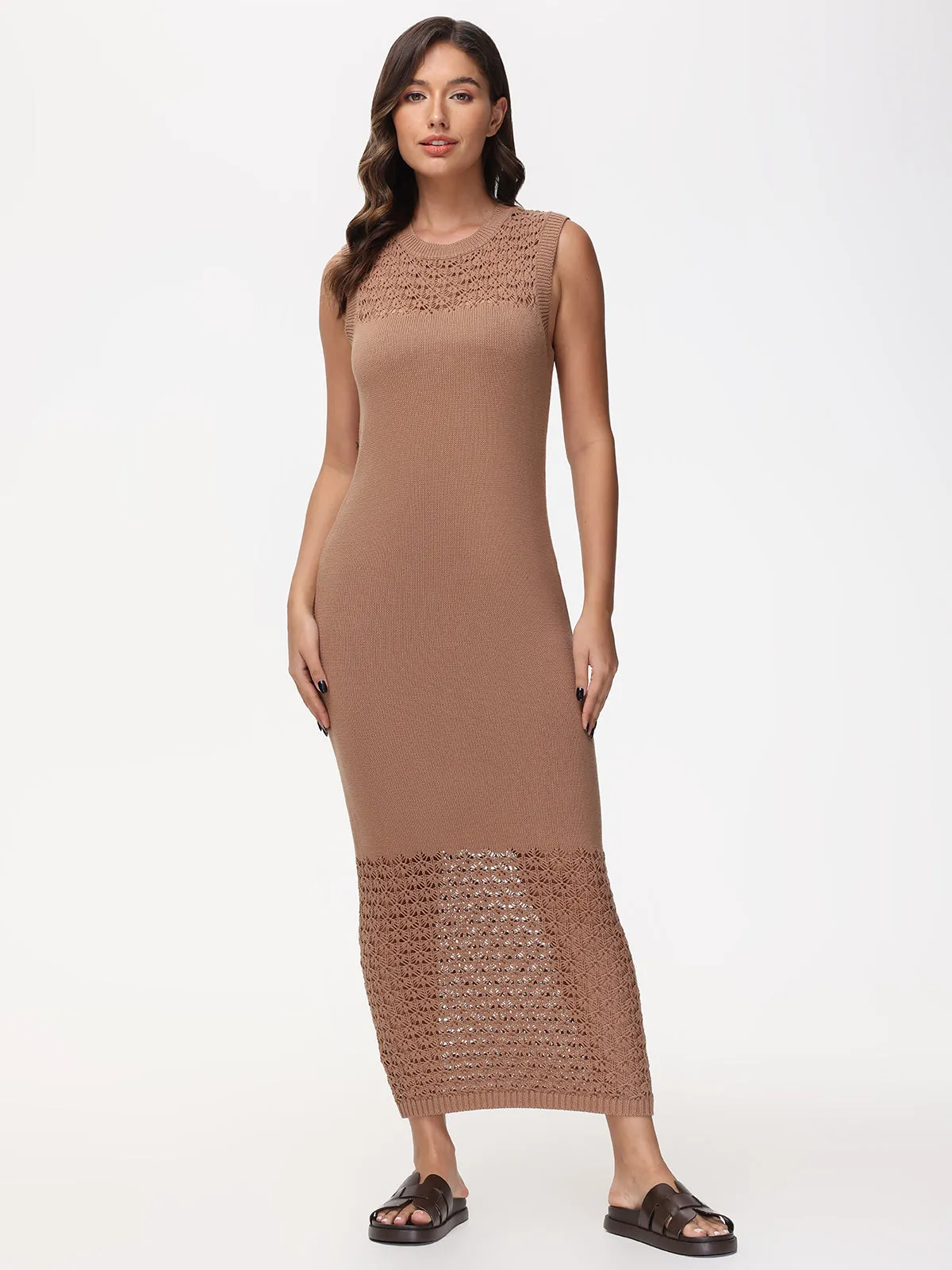 Tori: Crochet Maxi Dress