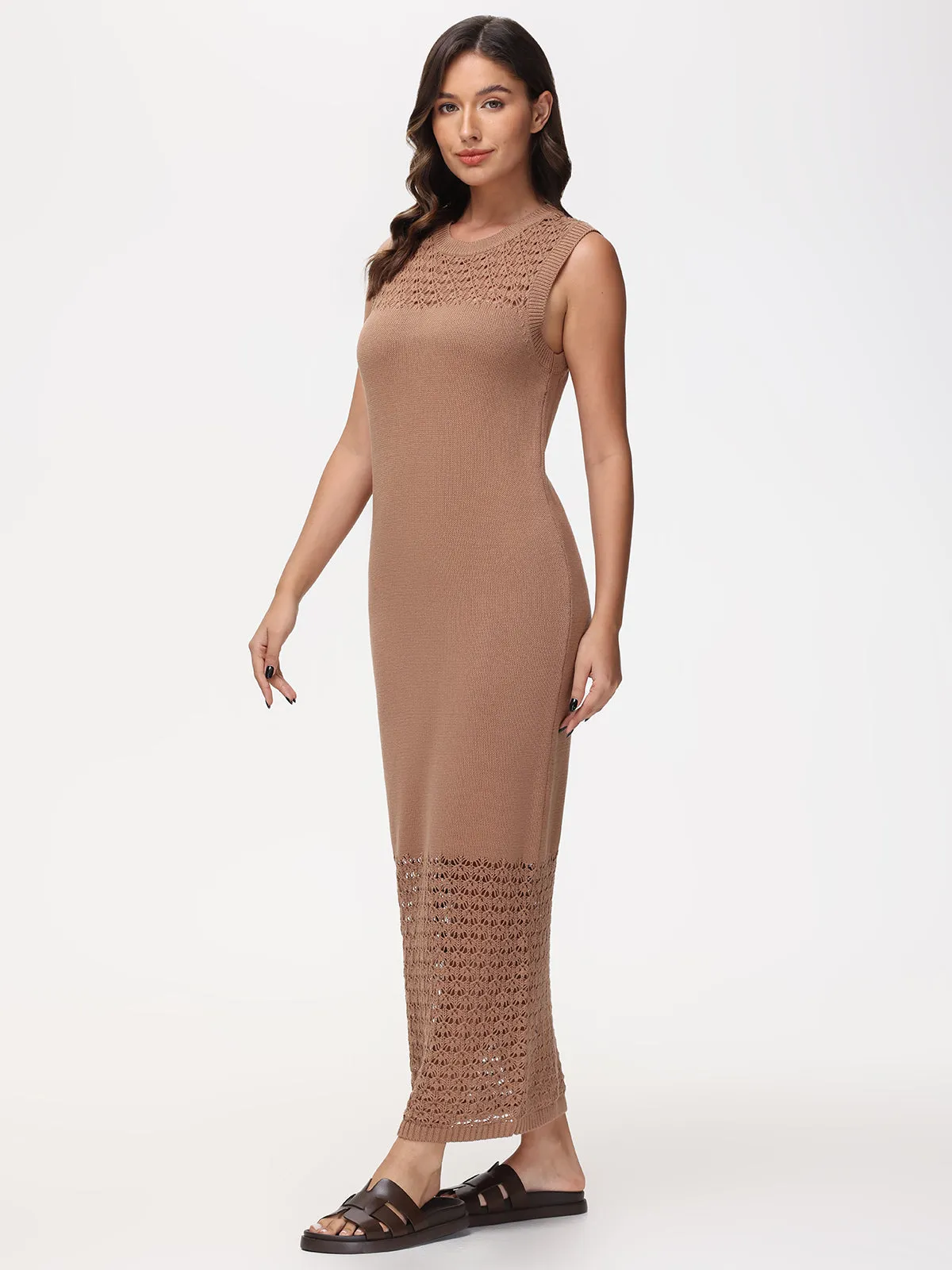 Tori: Crochet Maxi Dress