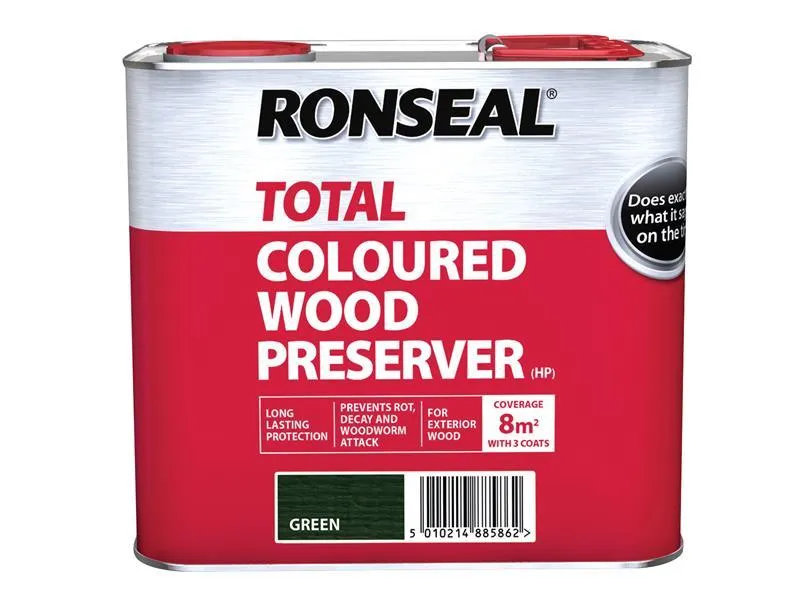 Trade Total Wood Preserver Green 2.5 litre