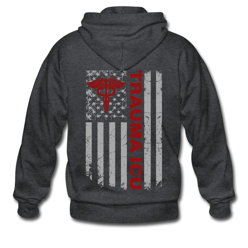 Trauma ICU Gildan Heavy Blend Adult Zip Hoodie