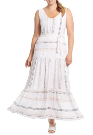 Tribal Maxi Tiered Dress