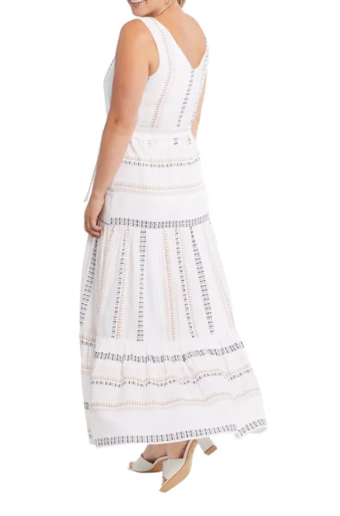 Tribal Maxi Tiered Dress