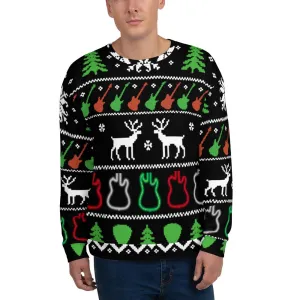 Ugly Christmas Guitar Sweatshirt