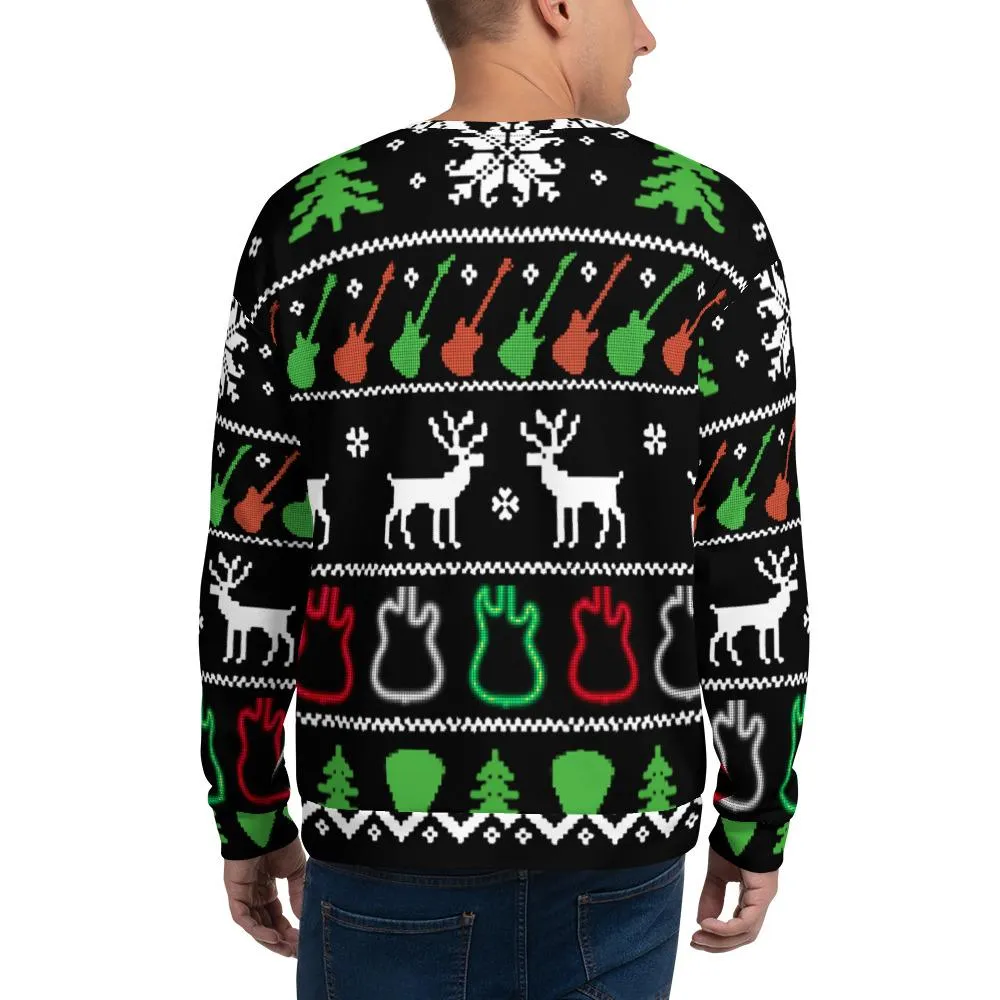 Ugly Christmas Guitar Sweatshirt