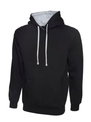 Uneek Contrast Hoody Hooded Sweatshirt -507