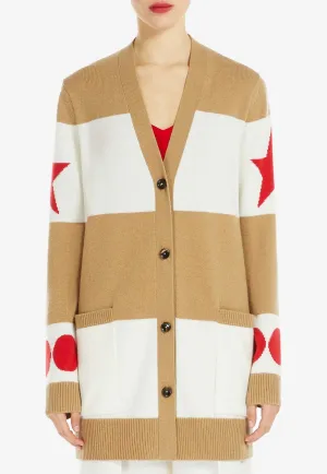 Valido Wool Cashmere Striped Cardigan