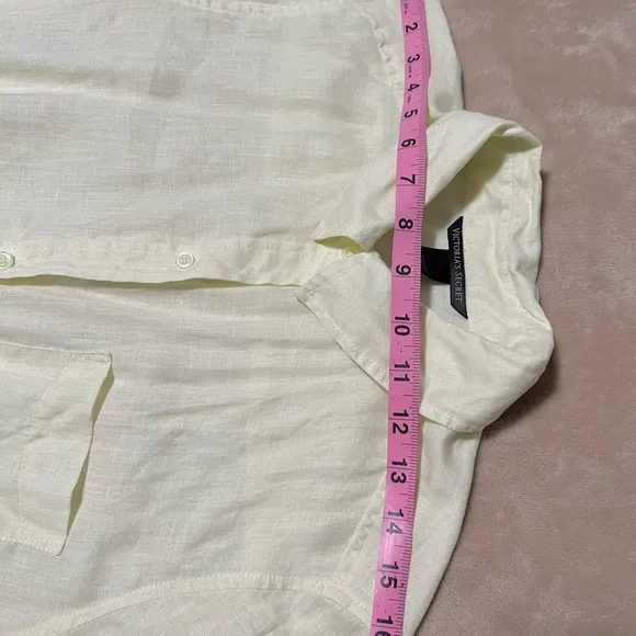 Victoria’s Secret linen romper size 10 yellow