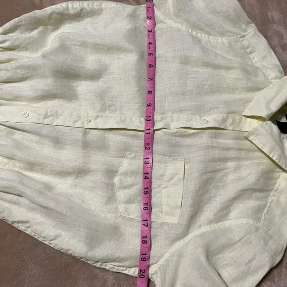 Victoria’s Secret linen romper size 10 yellow