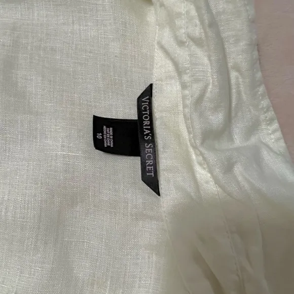 Victoria’s Secret linen romper size 10 yellow