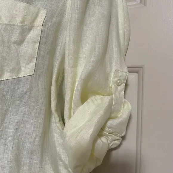 Victoria’s Secret linen romper size 10 yellow