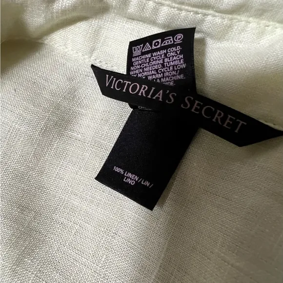 Victoria’s Secret linen romper size 10 yellow