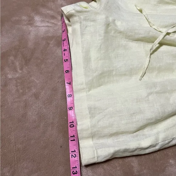 Victoria’s Secret linen romper size 10 yellow