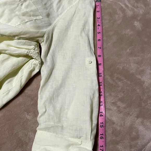Victoria’s Secret linen romper size 10 yellow