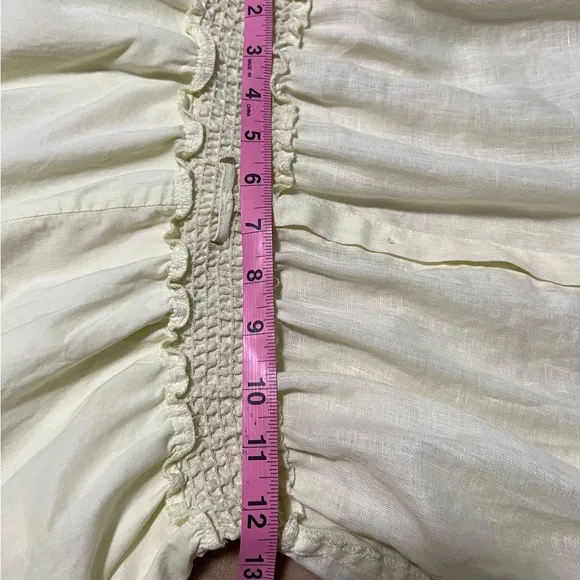 Victoria’s Secret linen romper size 10 yellow
