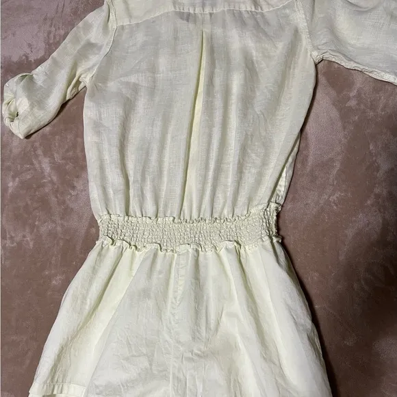 Victoria’s Secret linen romper size 10 yellow