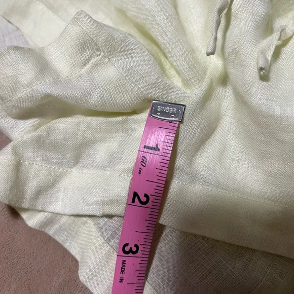 Victoria’s Secret linen romper size 10 yellow
