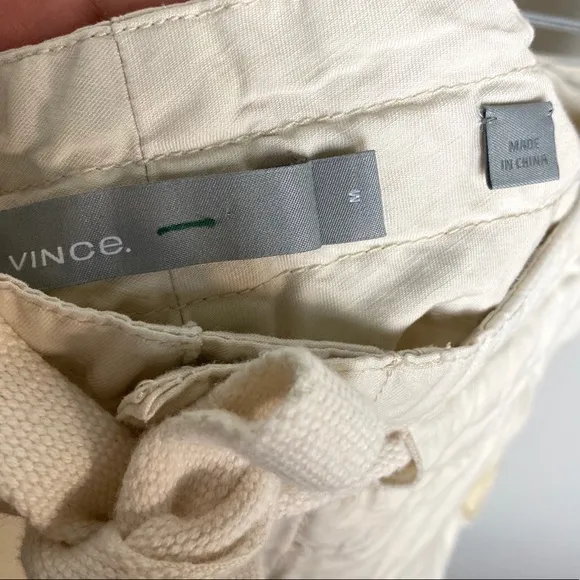 Vince Slouchy Linen Utility Drawstring Shorts M