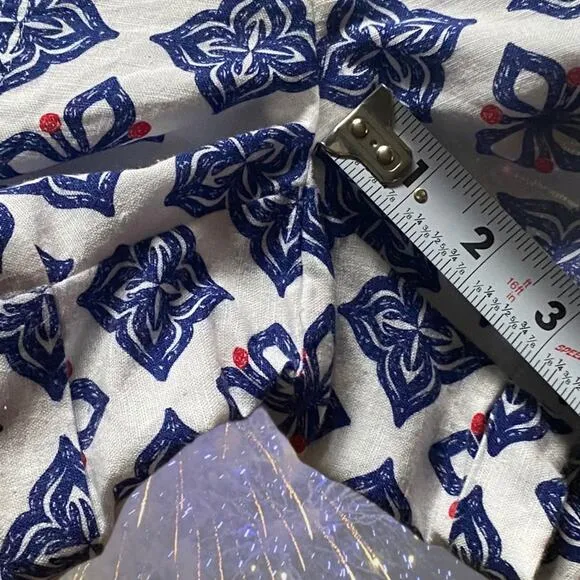 Vineyard Vines Linen Blend Button-up Tie Shorts Sz 2