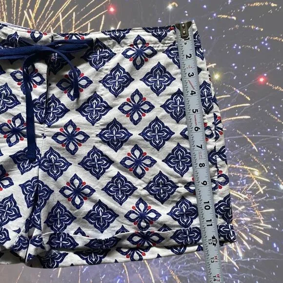 Vineyard Vines Linen Blend Button-up Tie Shorts Sz 2