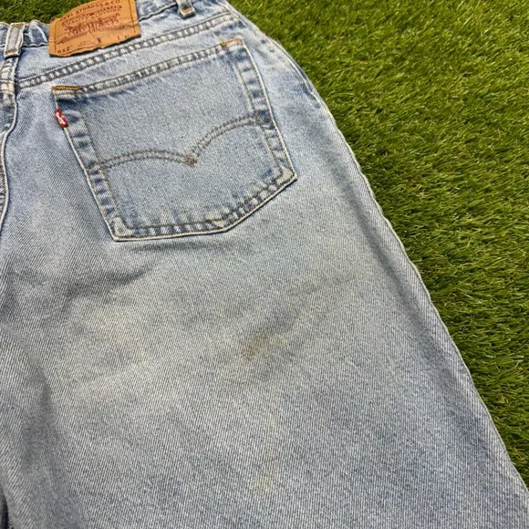 Vintage 90s Levi’s 512 Slim Fit Tapered Leg Denim Jean Shorts CUSTOM MADE