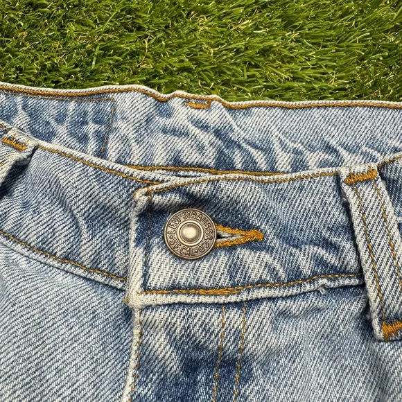 Vintage 90s Levi’s 512 Slim Fit Tapered Leg Denim Jean Shorts CUSTOM MADE