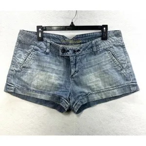 Vintage American Eagle Denim Micro Mini Shorts 14 Low Rise Short Shorts Y2K 90s