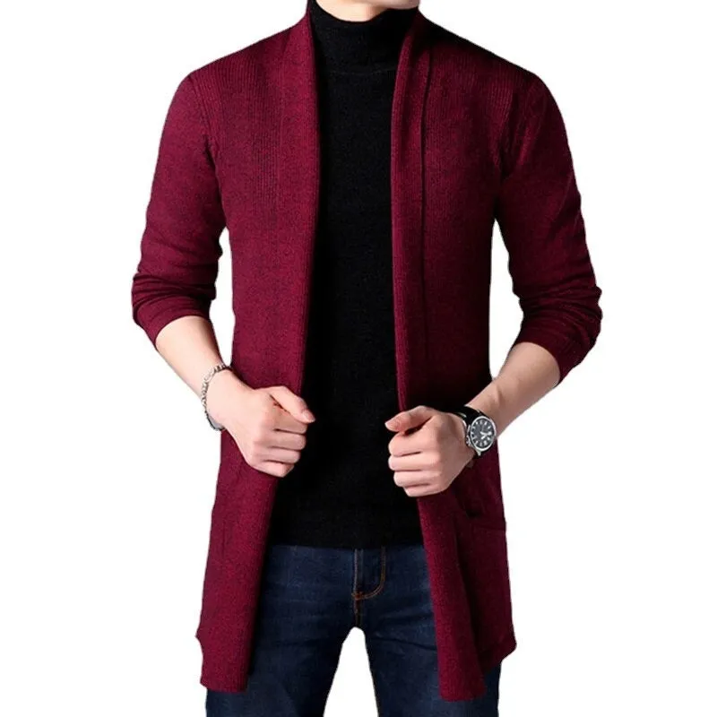 West Louis™ Knitted Wool Slim Fashion Long Cardigan