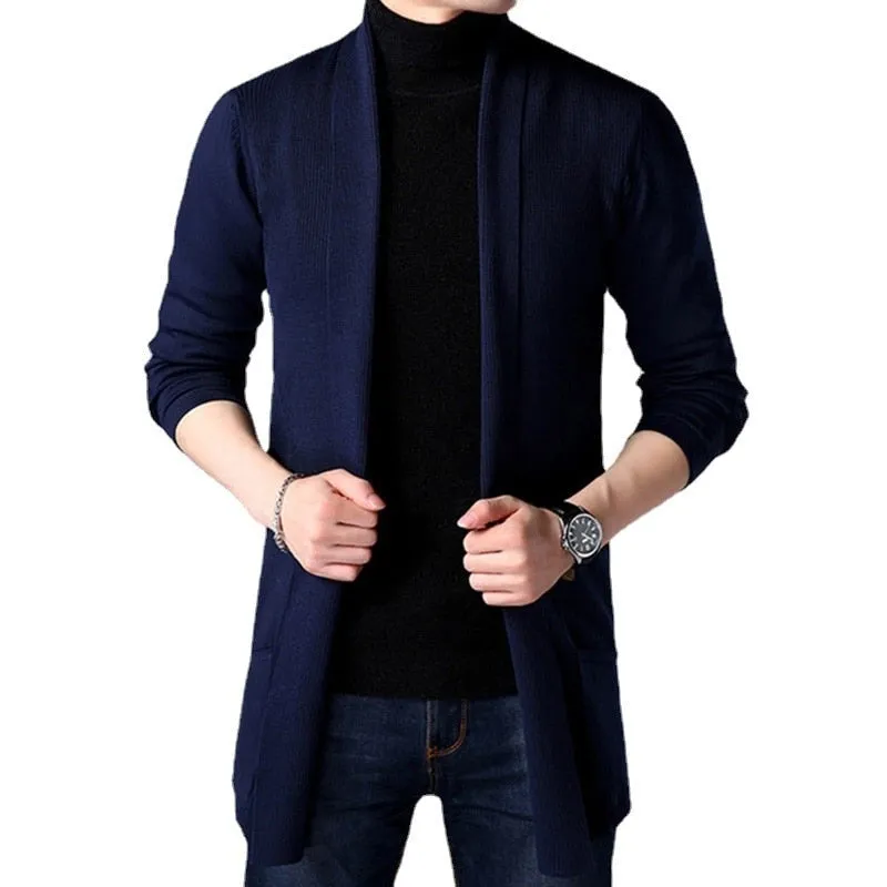 West Louis™ Knitted Wool Slim Fashion Long Cardigan