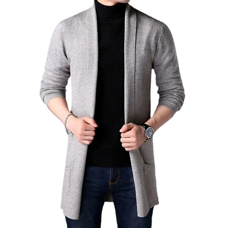 West Louis™ Knitted Wool Slim Fashion Long Cardigan