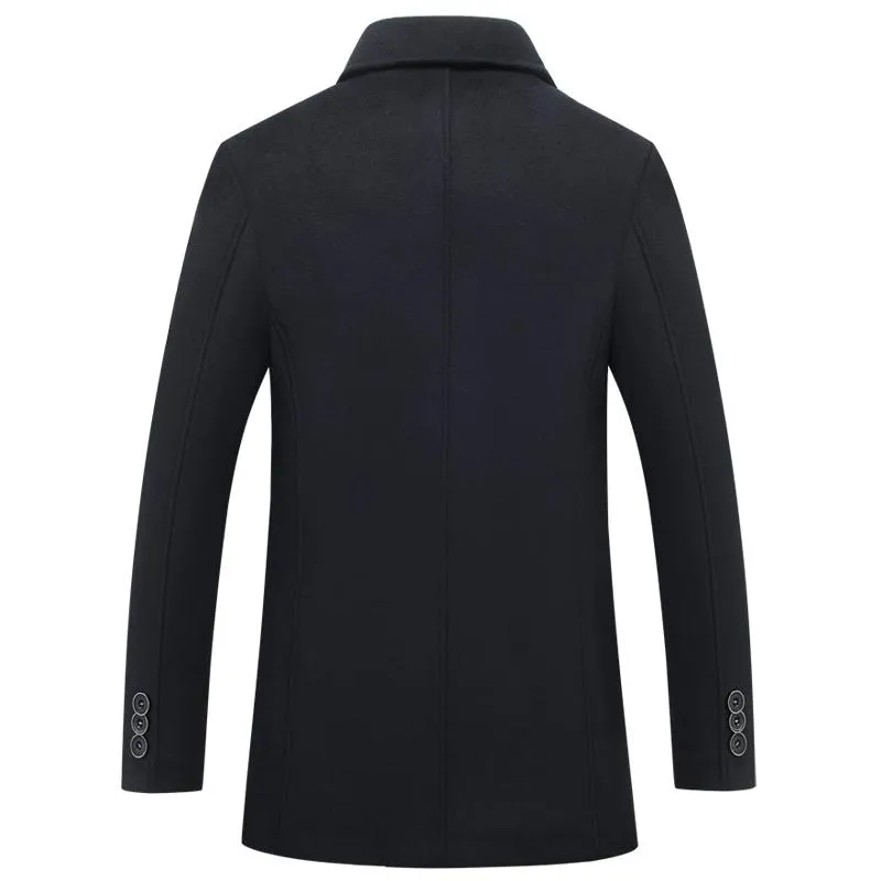 West Louis™ Single Breasted Woolen Coat