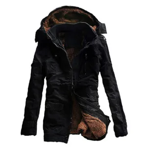 West Louis™ Warm Cotton-Padded Fleece Parka