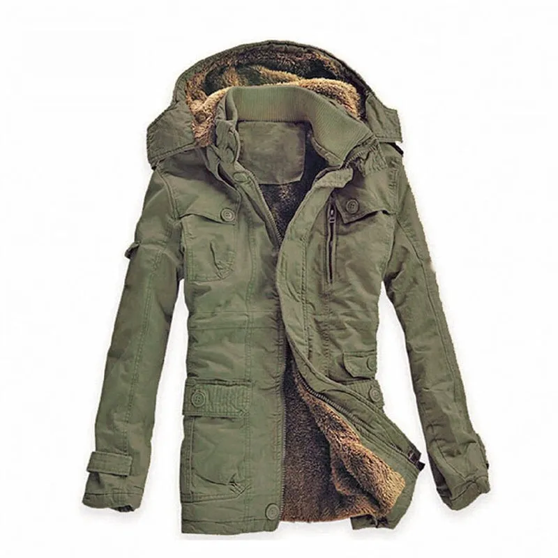 West Louis™ Warm Cotton-Padded Fleece Parka