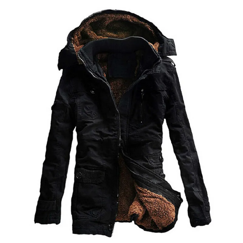 West Louis™ Warm Cotton-Padded Fleece Parka