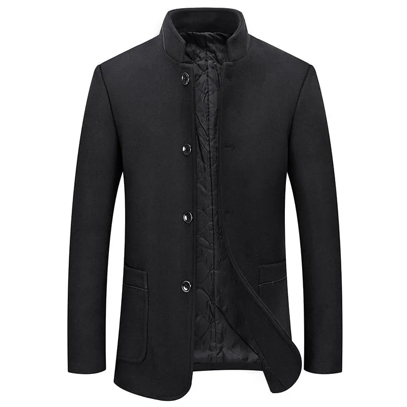 West Louis™ Winter Executive Business-Men Woolen Jacket