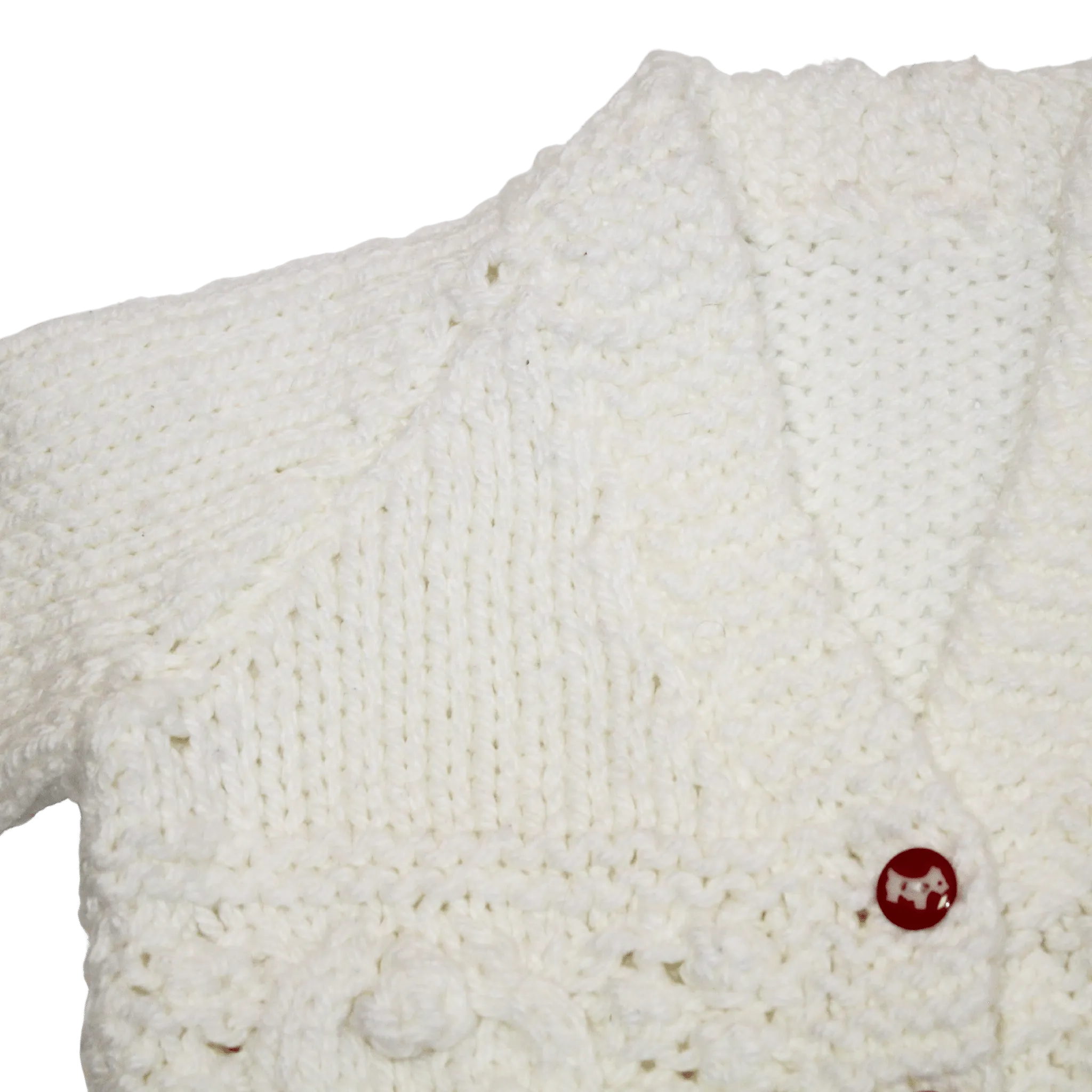 White Knitted Cardi