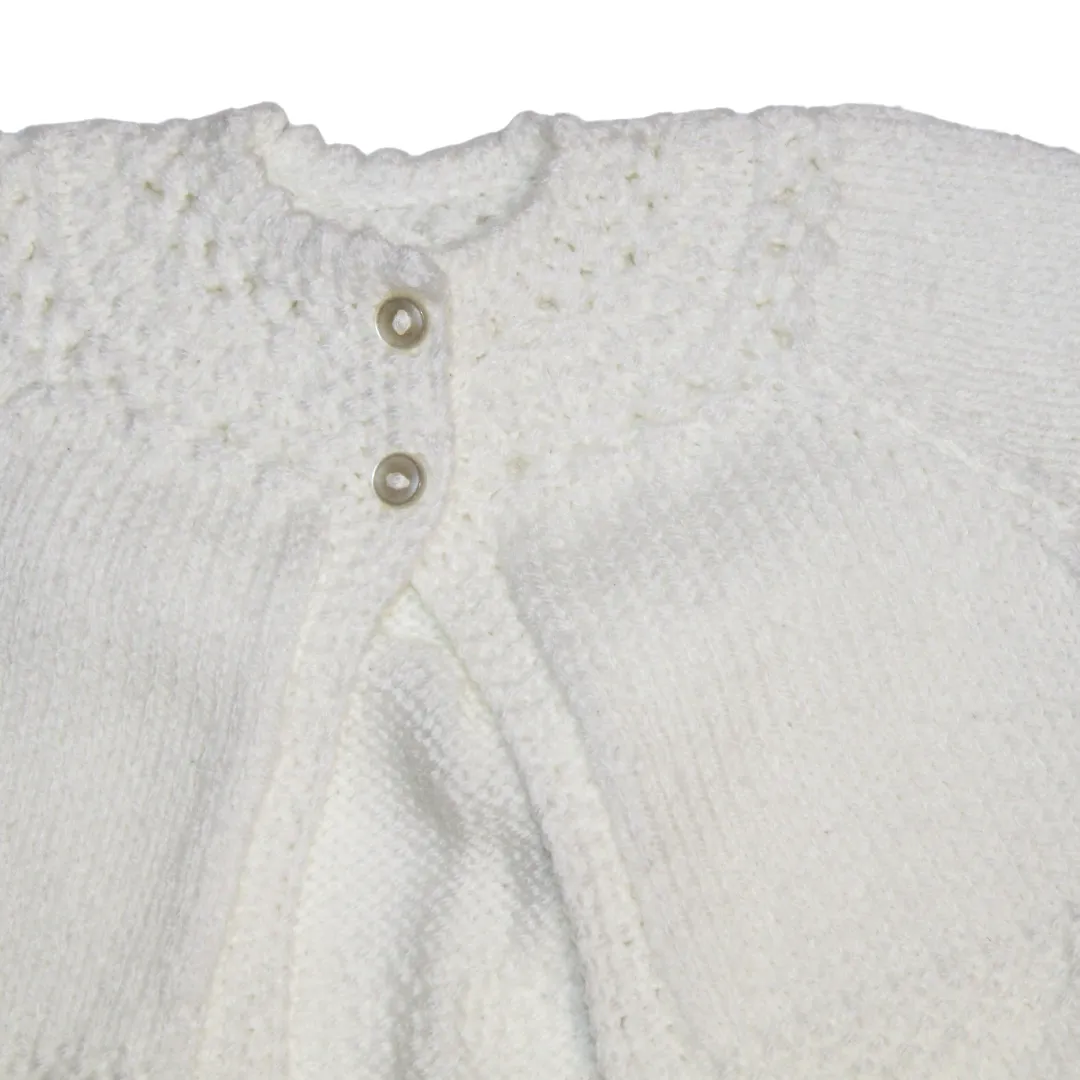 White Matinee Cardi