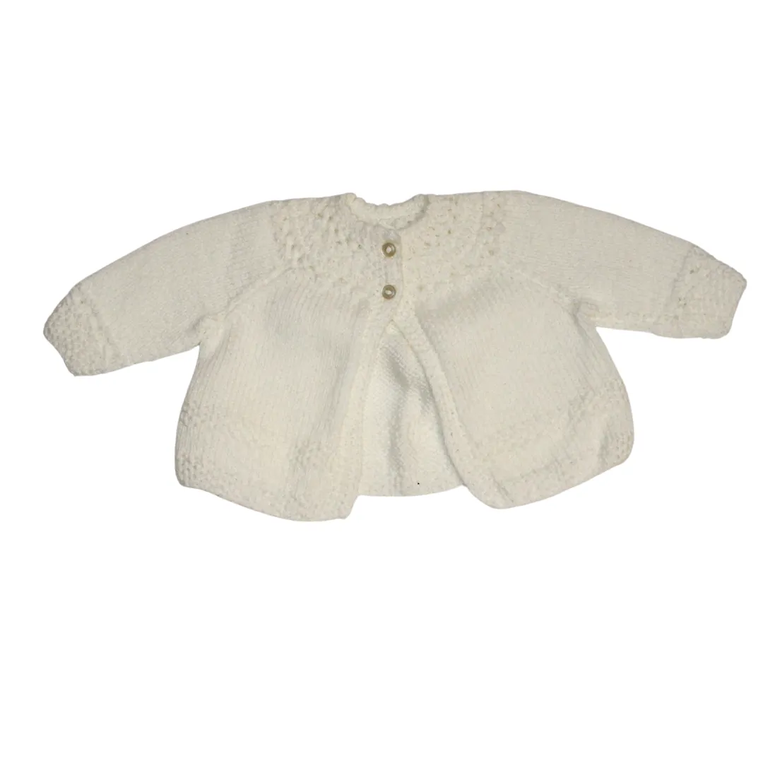 White Matinee Cardi