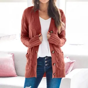 Winter Cardigan Sweater Europe Long-Sleeve Knitwear